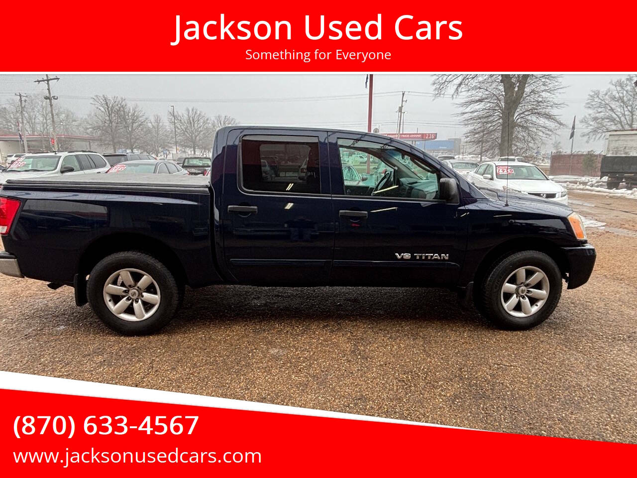 Blue 2009 Nissan Titan SE FFV 4x2 SE FFV Crew Cab Short Bed 4dr 1
