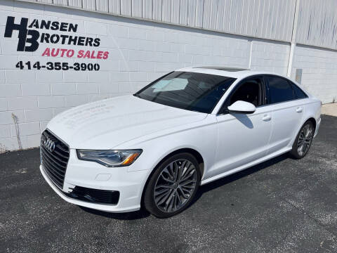 2016 Audi A6 for sale at HANSEN BROTHERS AUTO SALES in Milwaukee WI