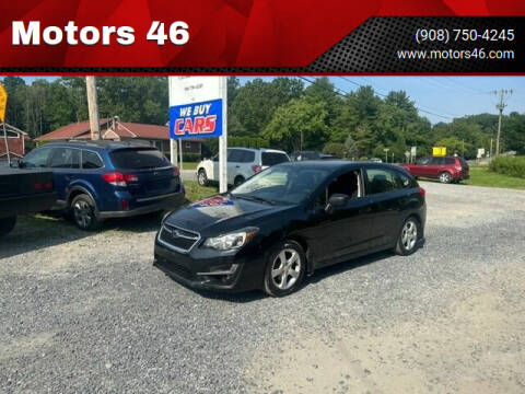 2015 Subaru Impreza for sale at Motors 46 in Belvidere NJ