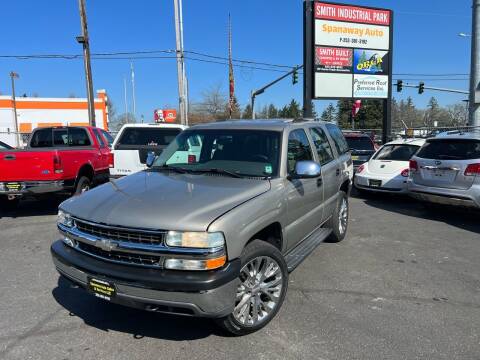 2003 Chevrolet Tahoe for sale at Spanaway Auto Sales & Services LLC in Tacoma WA