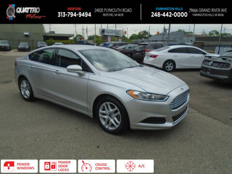 2016 Ford Fusion for sale at Quattro Motors 2 in Farmington Hills MI