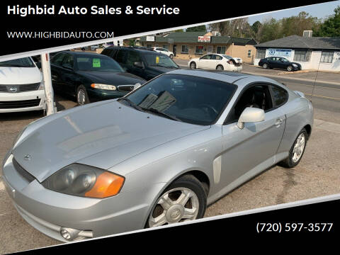 2003 Hyundai Tiburon for sale at Highbid Auto Sales in Westminster CO