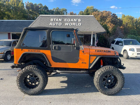 1998 Jeep Wrangler for sale at STAN EGAN'S AUTO WORLD, INC. in Greer SC