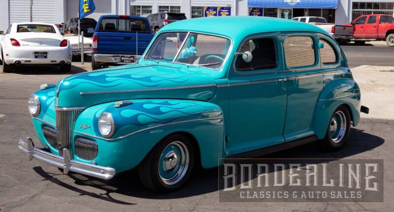 1941 Ford Super Deluxe for sale at Borderline Classics & Auto Sales - CLASSICS FOR SALE in Dinuba CA