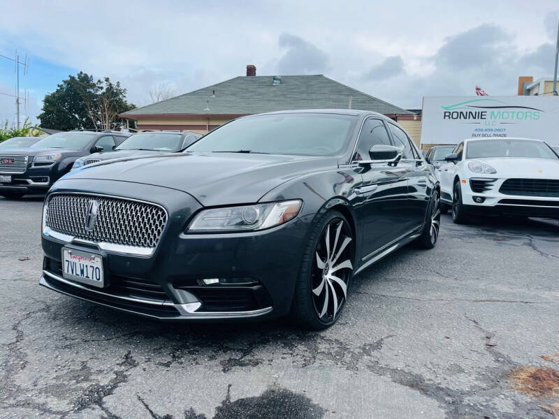 2017 Lincoln Continental for sale at Ronnie Motors LLC in San Jose CA