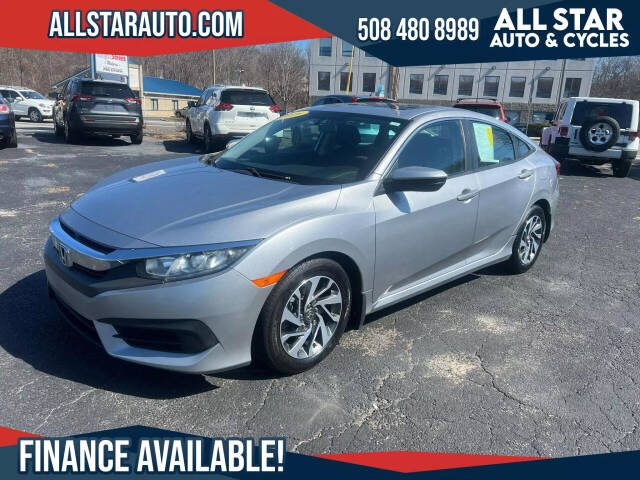 2016 Honda Civic for sale at All Star Auto  Cycles in Marlborough, MA