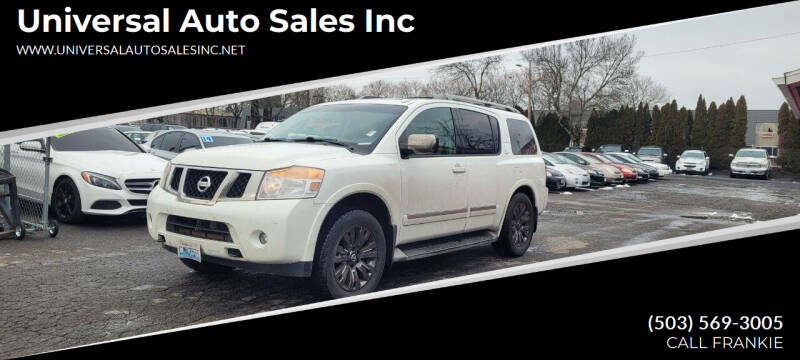 2015 Nissan Armada for sale at Universal Auto Sales Inc in Salem OR