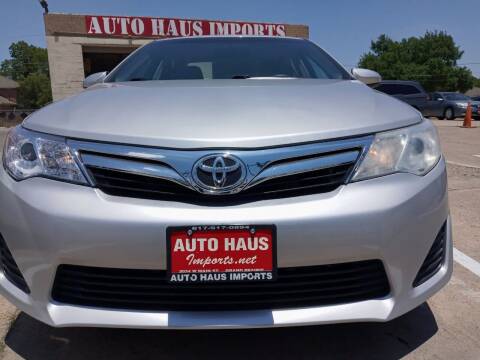 2012 Toyota Camry for sale at Auto Haus Imports in Grand Prairie TX