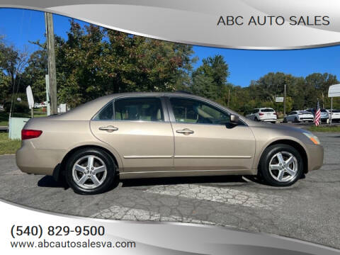 2005 Honda Accord for sale at ABC Auto Sales - Barboursville Location in Barboursville VA