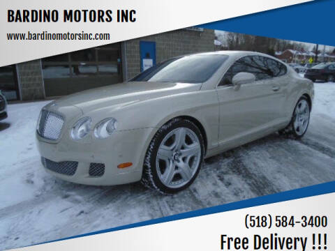 2009 Bentley Continental for sale at BARDINO MOTORS INC in Saratoga Springs NY