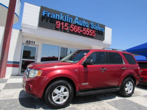 2008 Ford Escape for sale at Franklin Auto Sales in El Paso TX