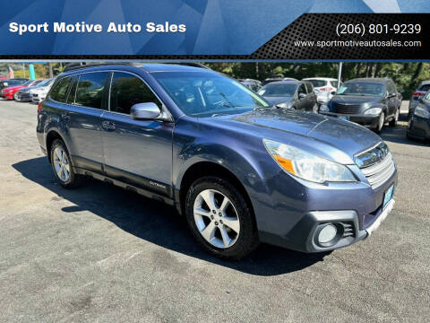 2013 Subaru Outback for sale at Sport Motive Auto Sales in Seattle WA