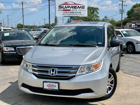 2013 Honda Odyssey for sale at Supreme Auto Sales in Chesapeake VA