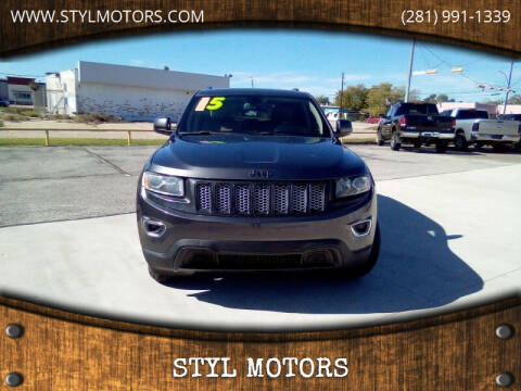 2015 Jeep Grand Cherokee for sale at STYL MOTORS in Pasadena TX