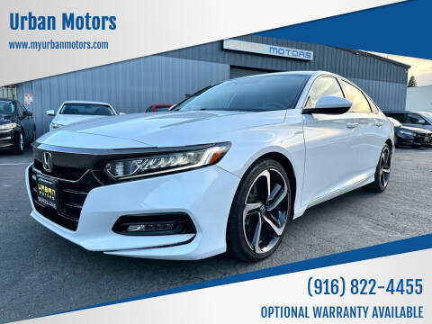 2018 Honda Accord for sale at Urban Motors in Sacramento CA