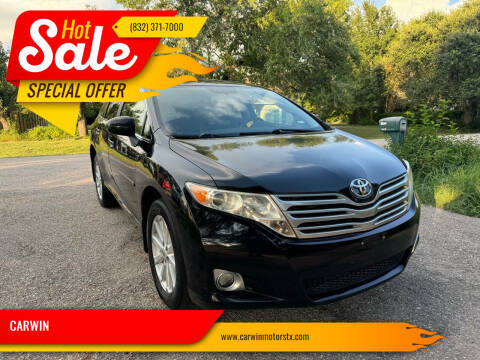 2009 Toyota Venza for sale at CARWIN in Katy TX