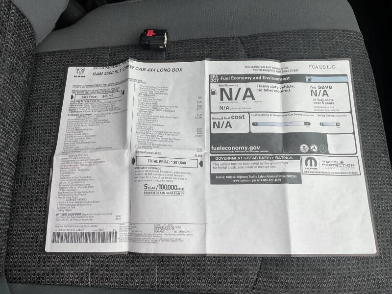 2018 RAM 3500 SLT