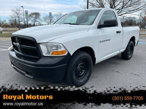 2012 RAM Ram Pickup 1500 for sale at Royal Motors in Hyattsville MD