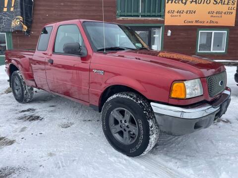 2003 Ford Ranger for sale at H & G AUTO SALES LLC in Princeton MN