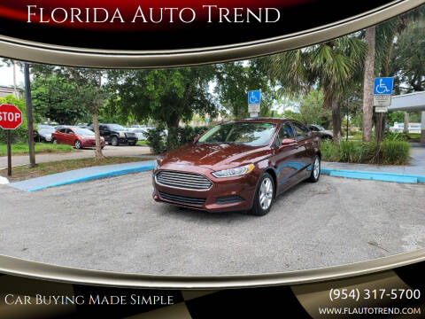 2015 Ford Fusion for sale at Florida Auto Trend in Plantation FL