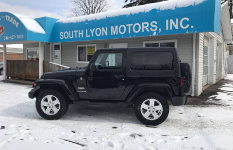 2011 Jeep Wrangler for sale at South Lyon Motors INC in South Lyon MI