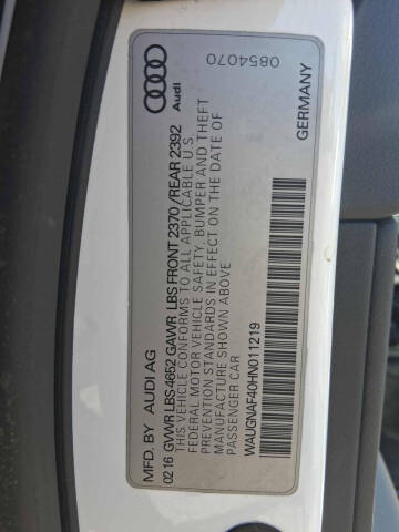 2017 Audi A4 2.0T Premium