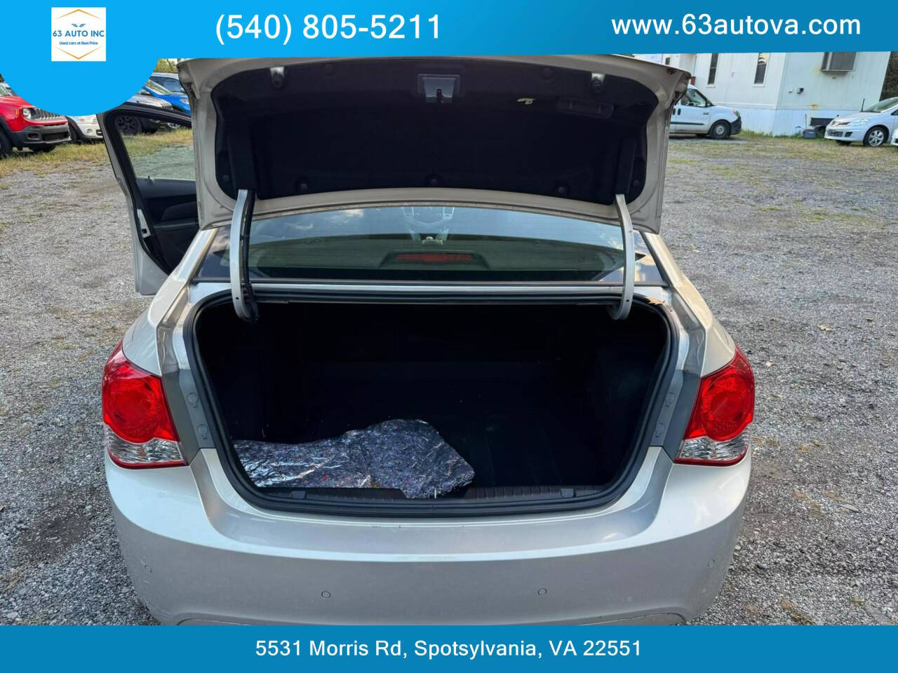 2012 Chevrolet Cruze for sale at 63 Auto Inc in Spotsylvania, VA