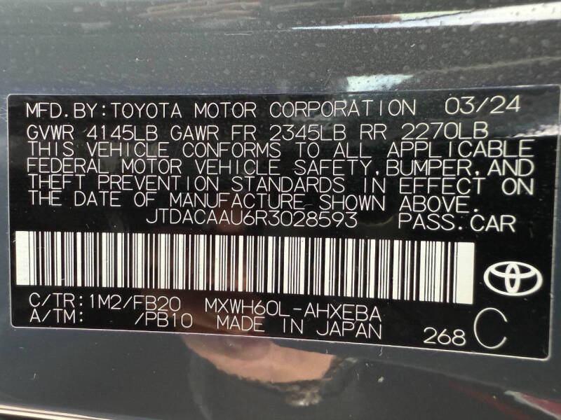 2024 Toyota Prius LE