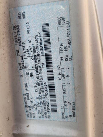 2007 Ford E-Series E-350 SD XL