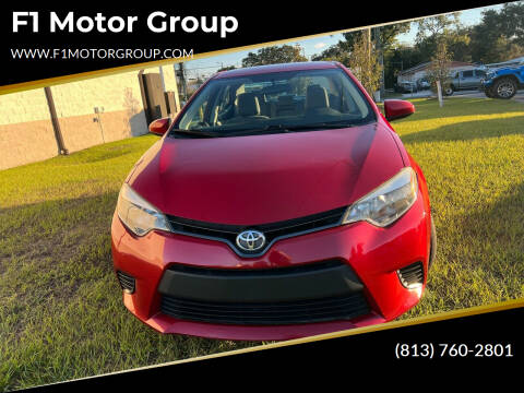 2016 Toyota Corolla for sale at F1 Motor Group in Tampa FL