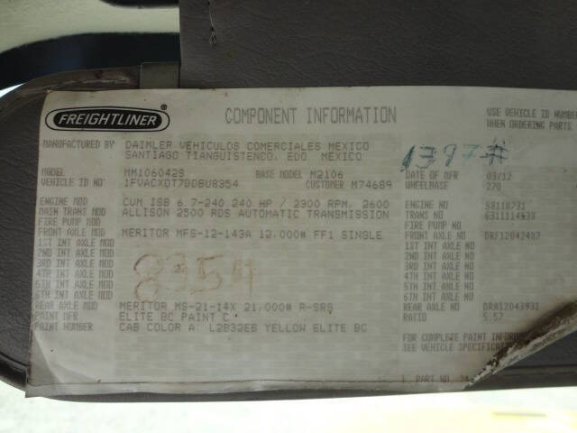 2013 Freightliner M2 106