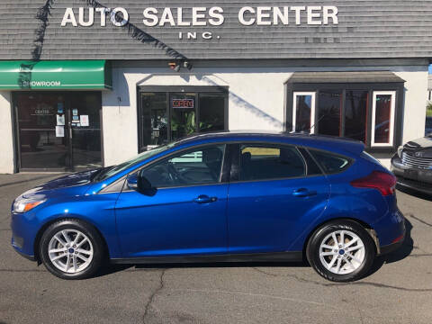 2018 Ford Focus for sale at Auto Sales Center Inc in Holyoke MA