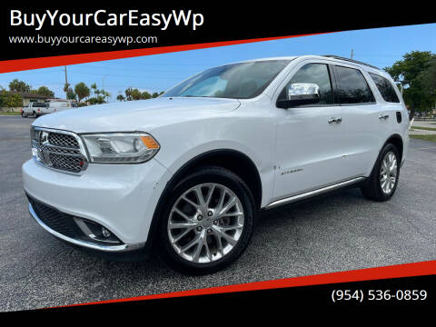 2015 Dodge Durango for sale at BuyYourCarEasyWp in West Park FL