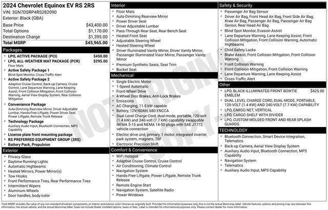 2024 Chevrolet Equinox EV RS