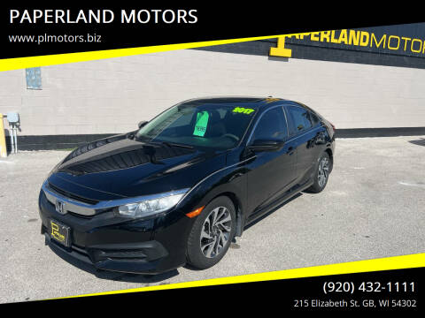 2017 Honda Civic for sale at PAPERLAND MOTORS in Green Bay WI