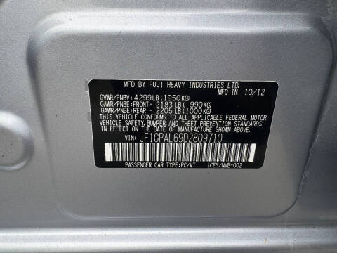 2013 Subaru Impreza 2.0i Sport Premium