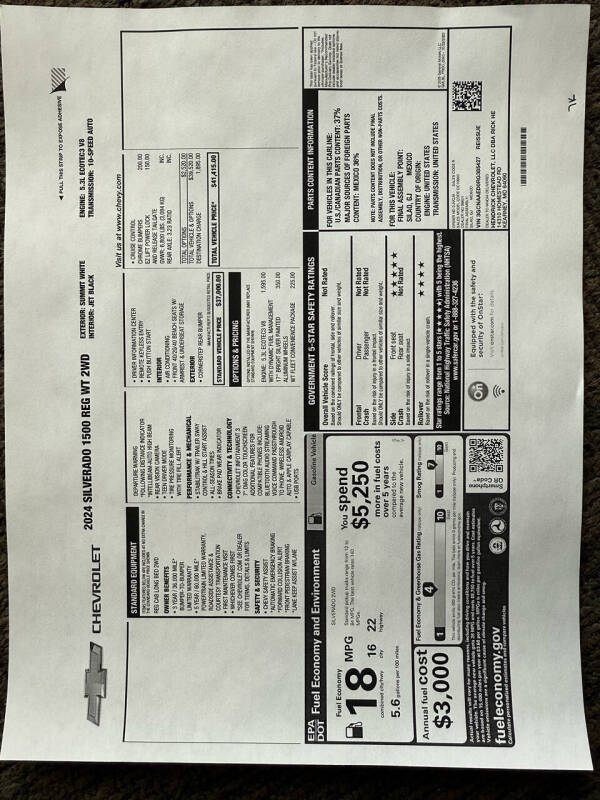 2024 Chevrolet Silverado 1500 Work Truck
