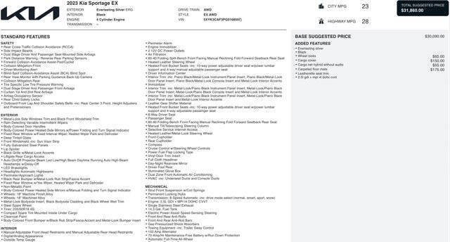 2023 Kia Sportage EX