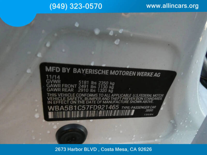 2015 BMW 5 Series 535i