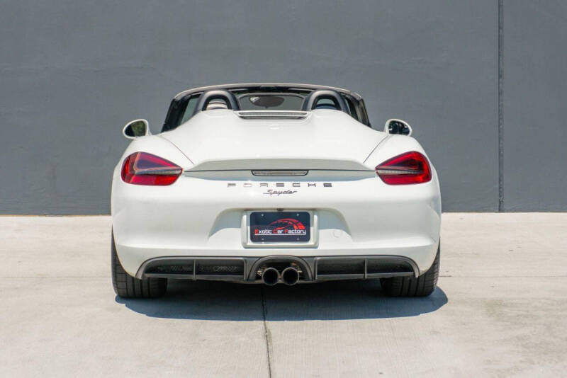 2016 Porsche Boxster Spyder