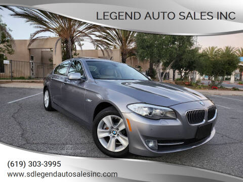 2013 BMW 5 Series for sale at Legend Auto Sales Inc in Lemon Grove CA