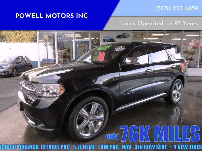 2012 Dodge Durango for sale at Powell Motors Inc in Portland OR