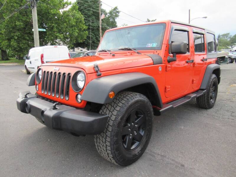 2015 Jeep Wrangler Unlimited for sale at CARS FOR LESS OUTLET in Morrisville PA