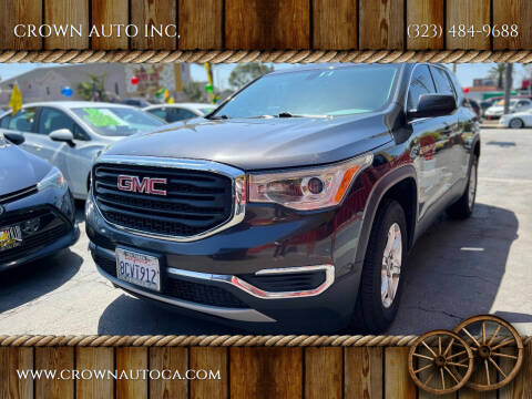 2018 GMC Acadia for sale at CROWN AUTO INC, in South Gate CA