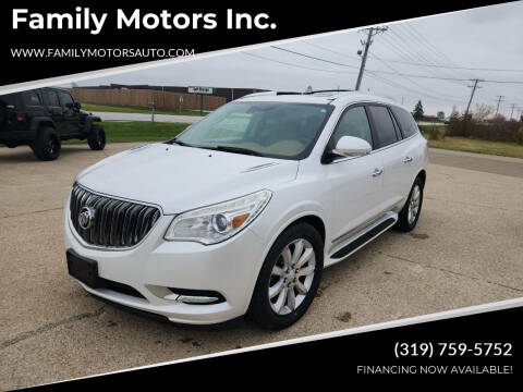 2016 Buick Enclave for sale at Family Motors Inc. in West Burlington IA