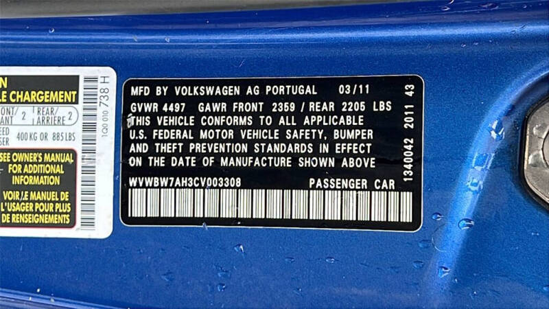 2012 Volkswagen Eos Komfort SULEV