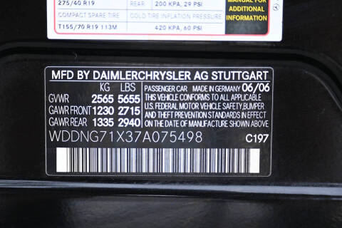 2007 Mercedes-Benz S-Class S 550