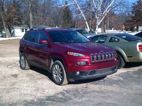 2016 Jeep Cherokee for sale at LAKESIDE MOTORS LLC in Houghton Lake MI