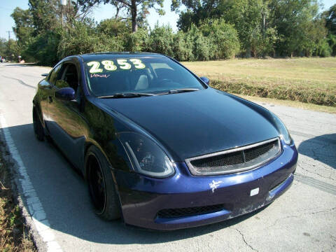 2003 Infiniti G35 for sale at THOM'S MOTORS in Houston TX