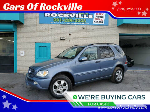 2004 Mercedes-Benz M-Class for sale at Cars Of Rockville in Rockville MD